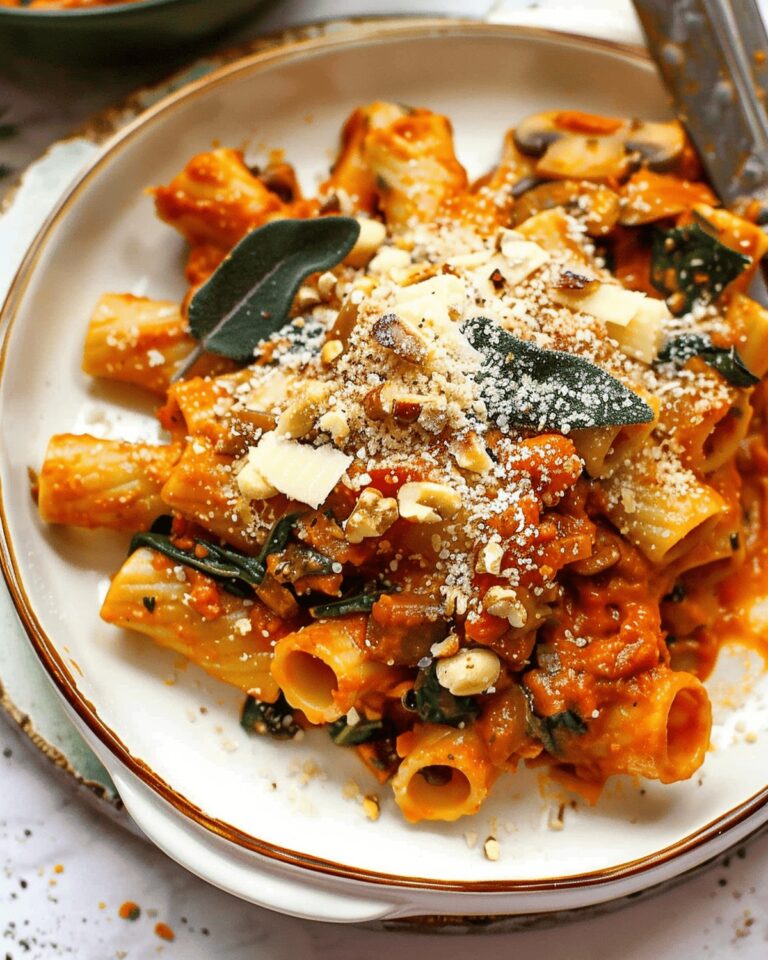 Cozy Pasta Bake with Pumpkin Tomato Sauce Recipe