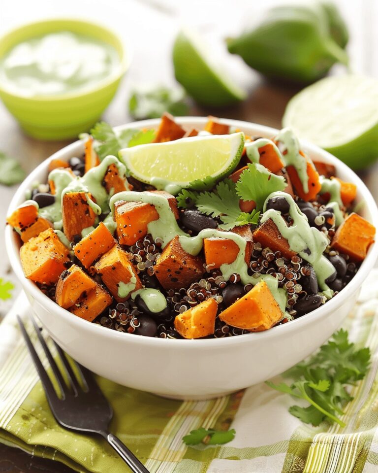 Sweet Potato and Black Bean Quinoa Bowls Recipe