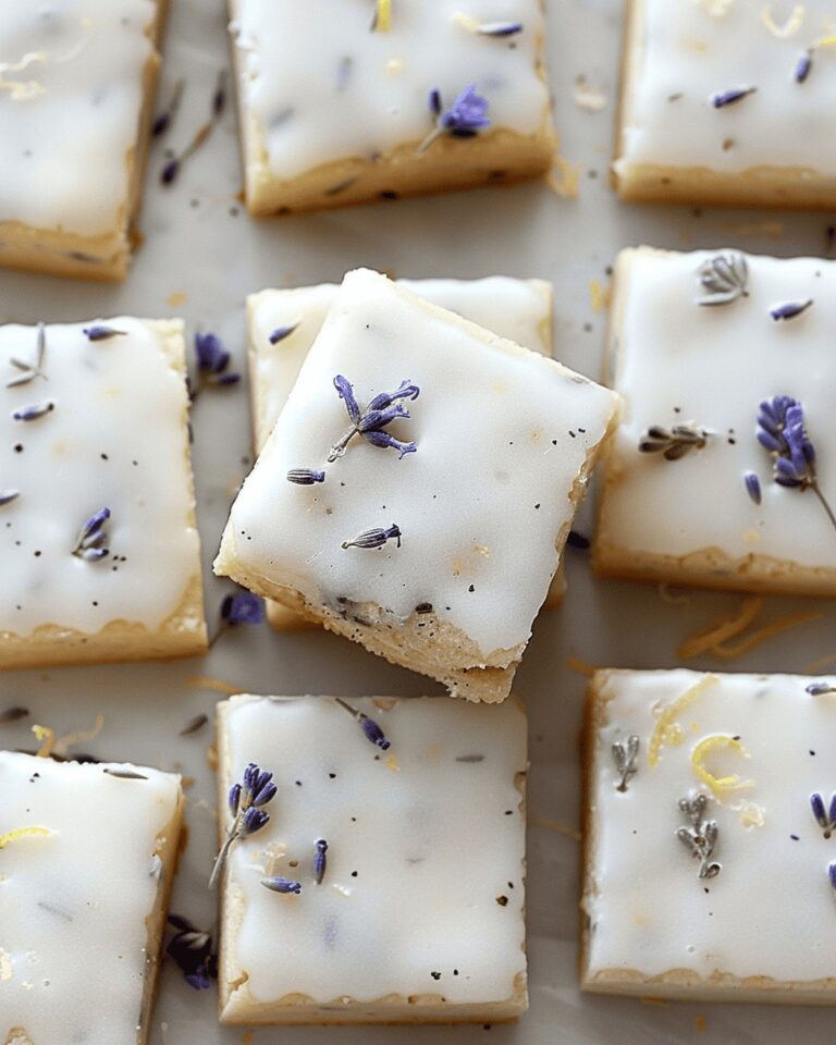 Iced Lemon Lavender Shortbread Cookies Recipe