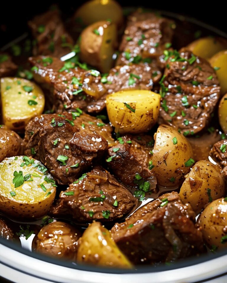 Garlic Butter Beef Bites & Potatoes Recipe