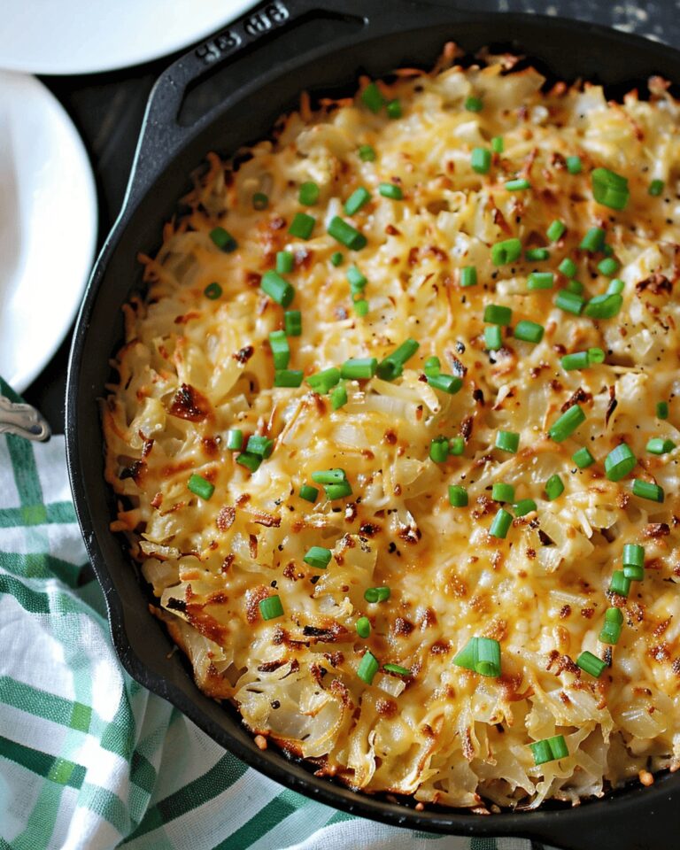 Irish Cheddar & Cabbage Hash Brown Skillet Recipe