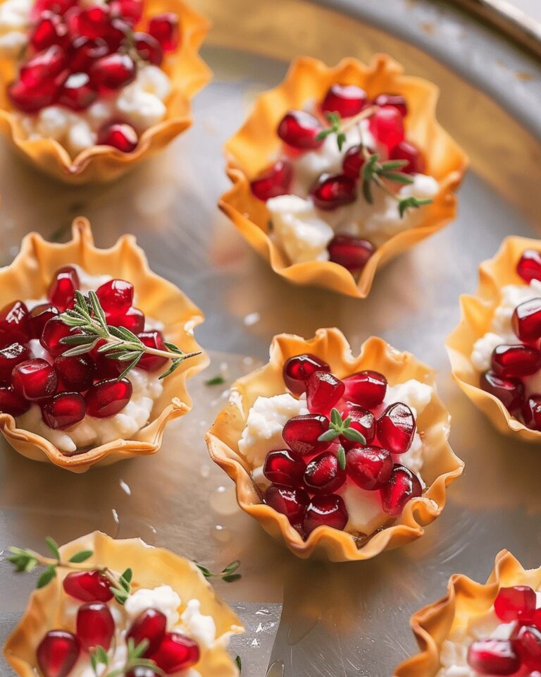 Elegant Pomegranate Goat Cheese Bites Recipe