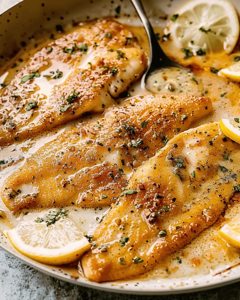 Pan Fried Tilapia with Lemon Cream Sauce Recipe