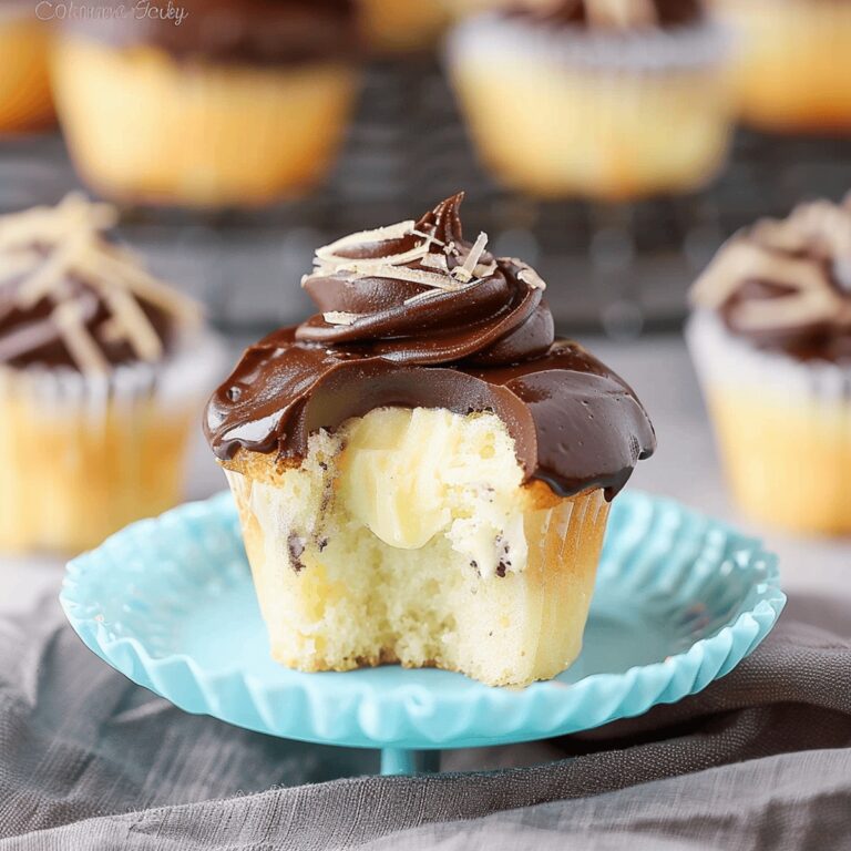 Decadent Boston Cream Pie Cupcakes Recipe