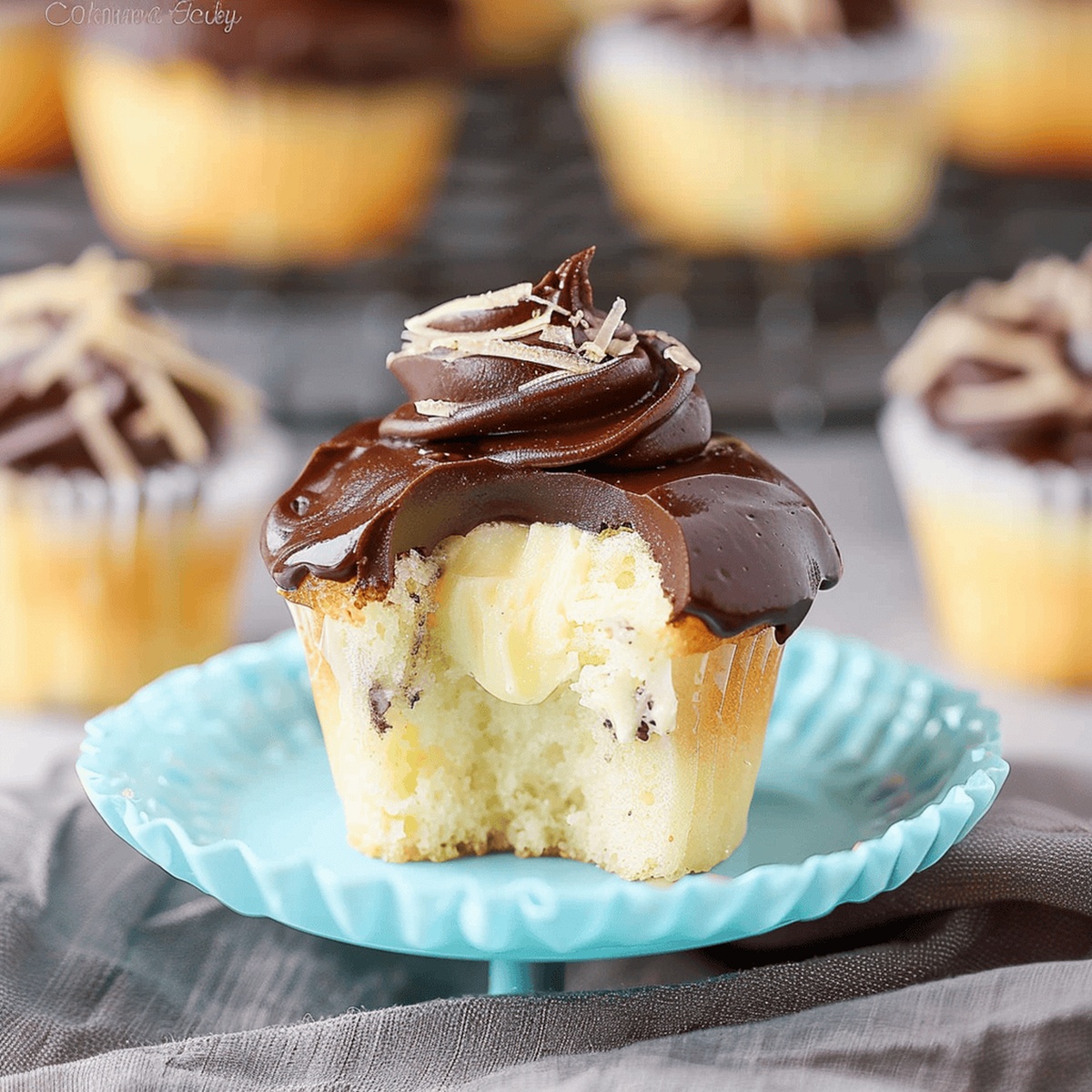 Decadent Boston Cream Pie Cupcakes Recipe