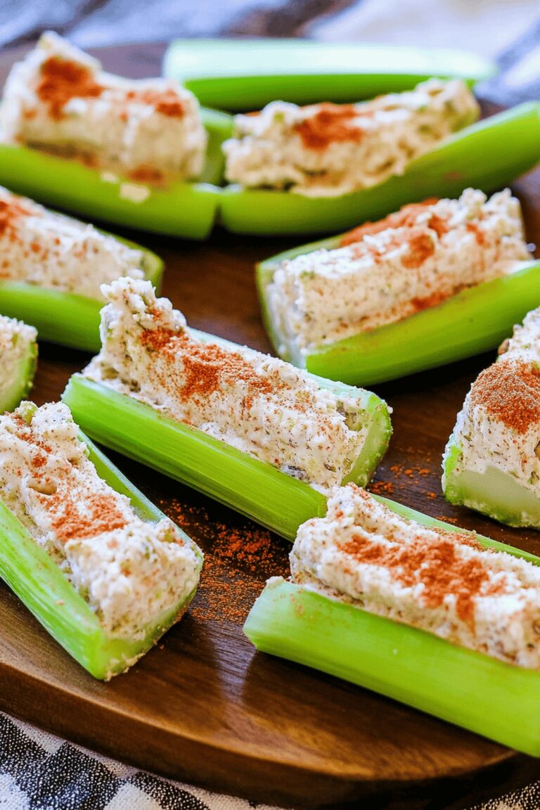 Crispy Celery Sticks with Nutty Pecan Filling Recipe