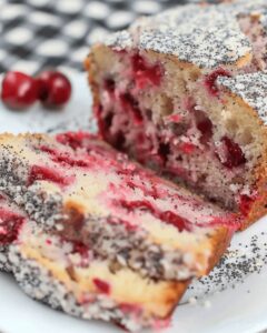 Cherry Almond Poppyseed Quick Bread Recipe