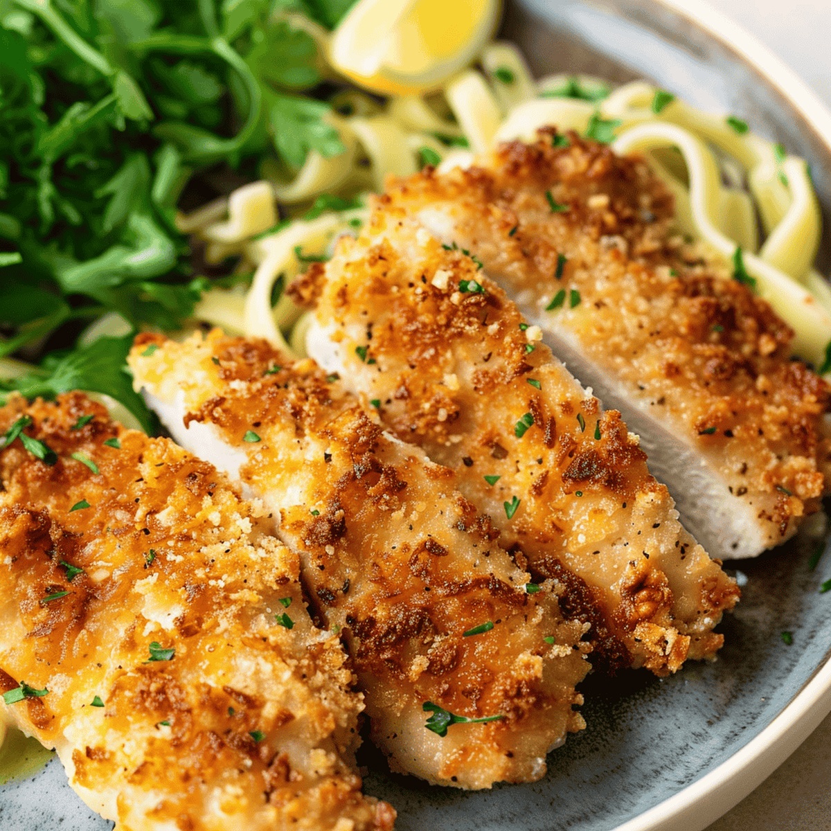 Crispy Parmesan Crusted Chicken Recipe