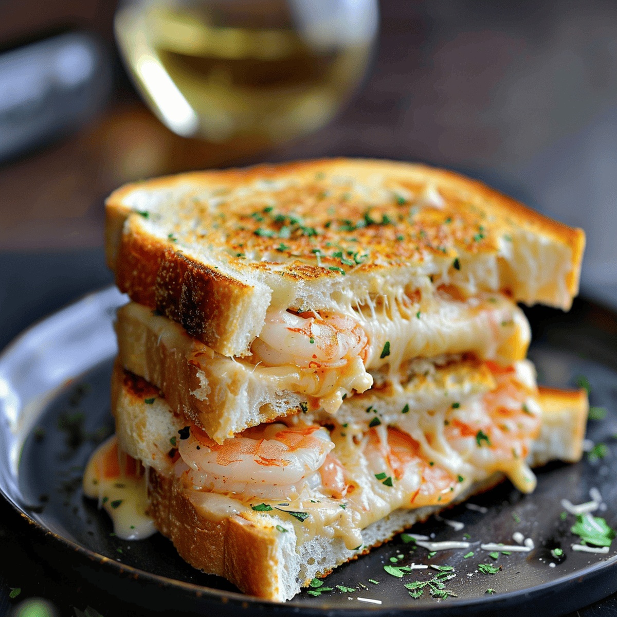 Sizzling Shrimp Grilled Cheese Recipe