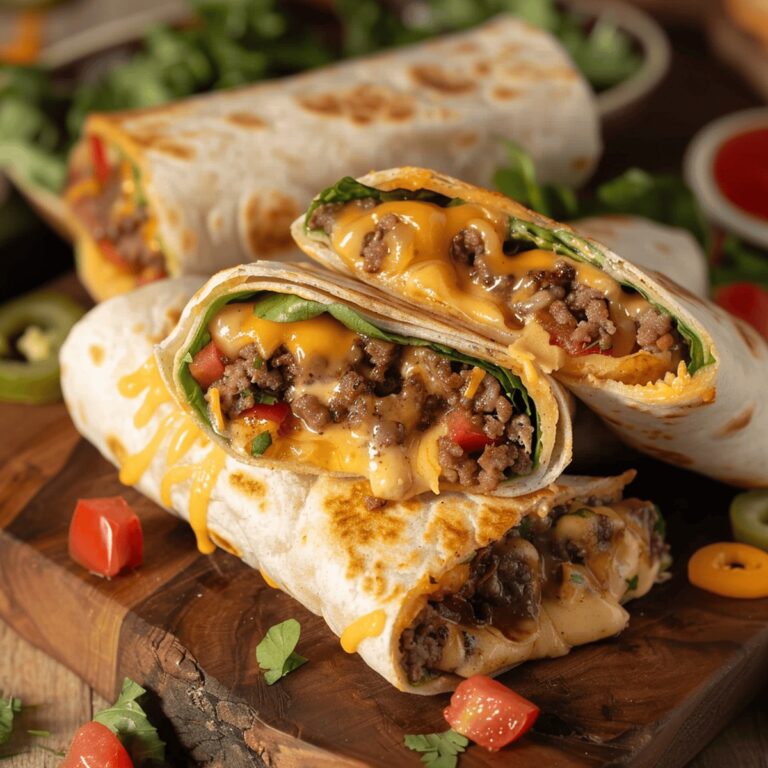 Hearty Beefy Wrap Grillers Recipe