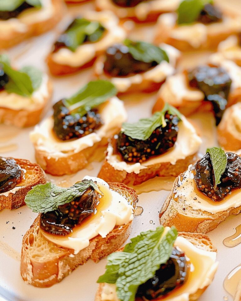 Rustic Fig & Goat Cheese Crostini Recipe