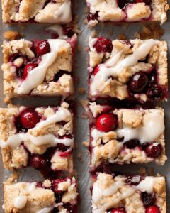 Buttery Cranberry Crumble Bars Recipe