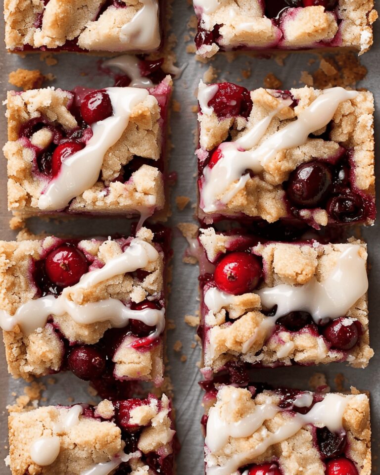 Buttery Cranberry Crumble Bars Recipe