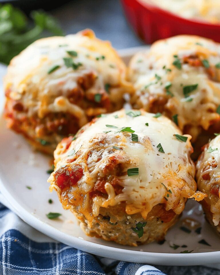 Chicken Parmesan Mini Meatloaf Muffins Recipe