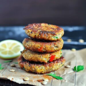Crispy Vegan Lentil Cakes Recipe