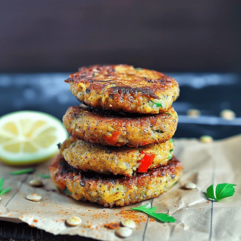 Crispy Vegan Lentil Cakes Recipe