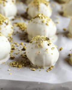 White Chocolate Pistachio Truffles Recipe