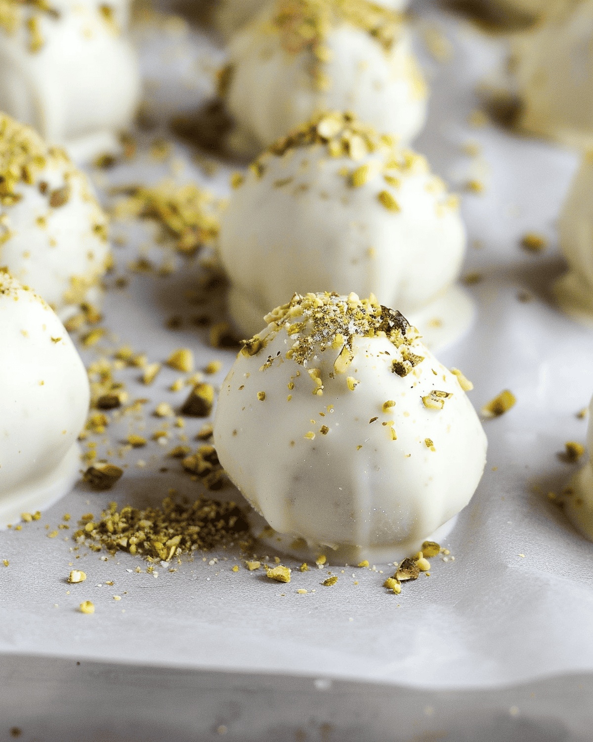 White Chocolate Pistachio Truffles Recipe
