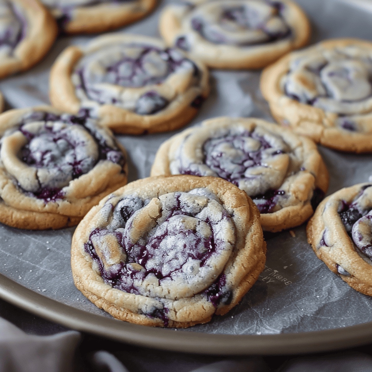 Decadent Blueberry Whirlwind Cookies Recipe