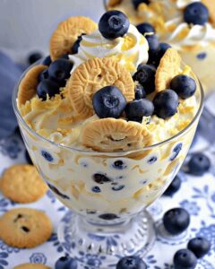 Golden Lemon Blueberry Cheesecake Salad Recipe