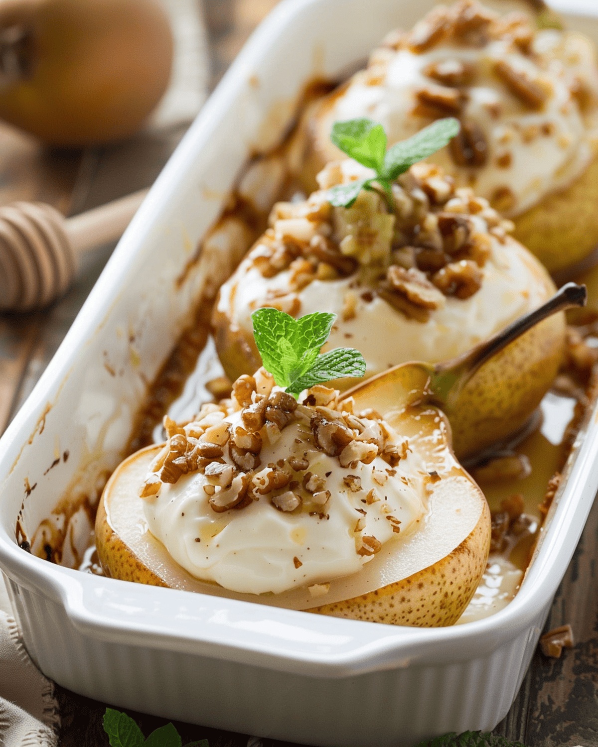Sweet Baked Pears Recipe