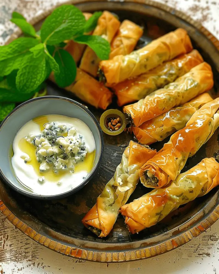 Crispy Spinach Feta Mini Rolls Recipe