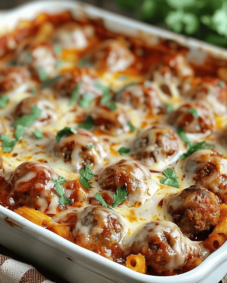 Effortless Dump and Bake Meatball Casserole Recipe