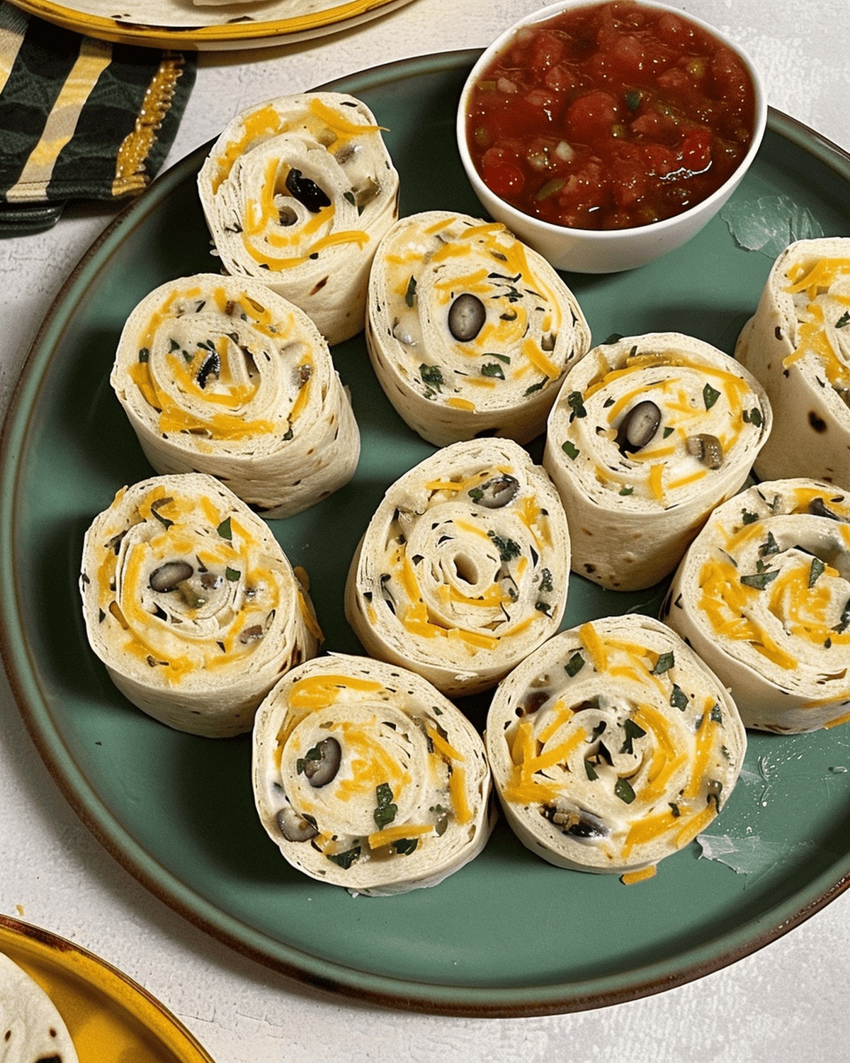 Crispy Appetizer Tortilla Pinwheels Recipe