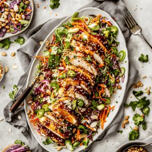 Sesame Chicken Cabbage Crunch Salad Recipe