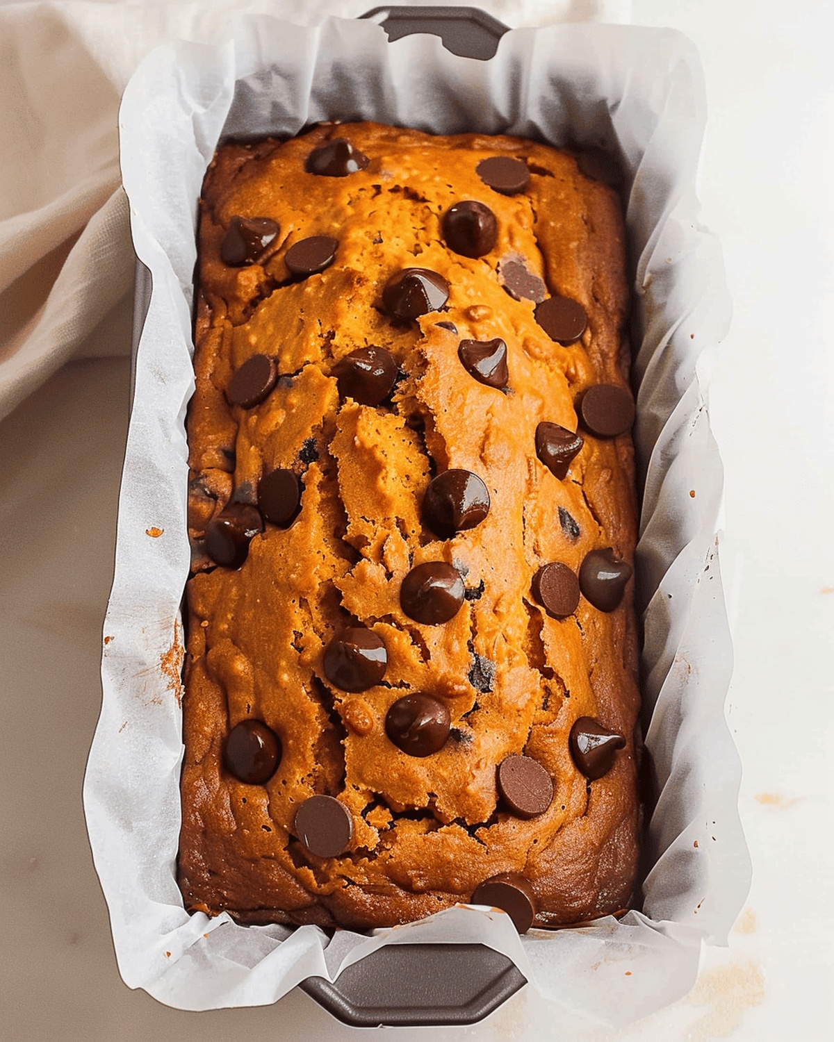 Moist Pumpkin Chip Banana Bread Recipe