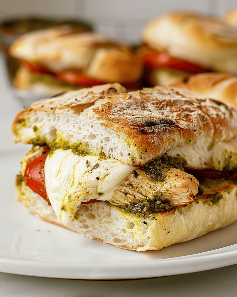 Chicken Pesto Sandwich with Mozzarella Recipe