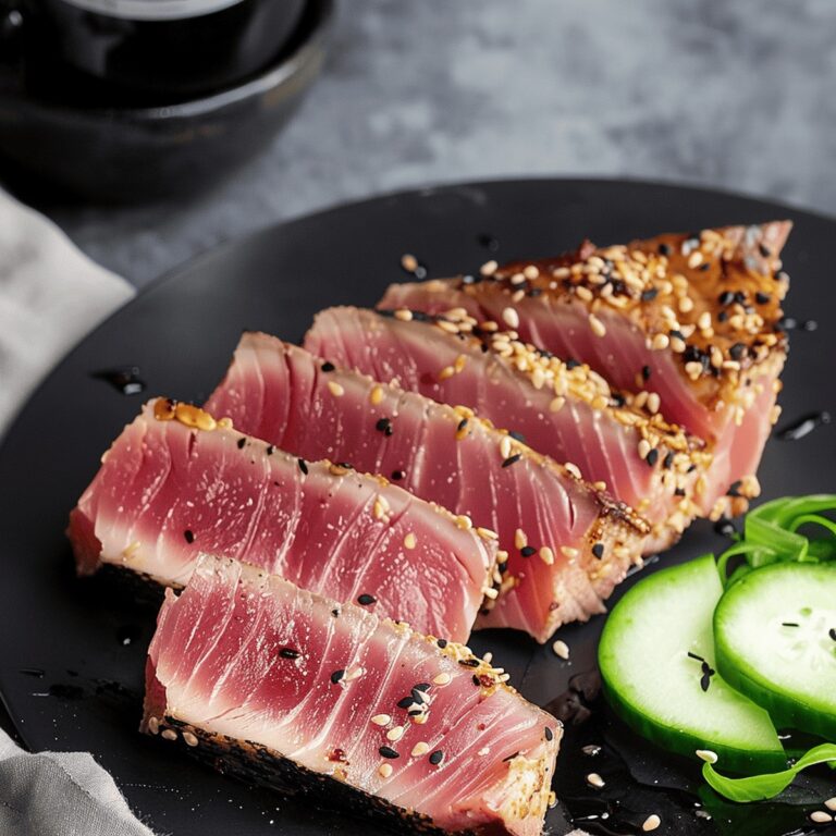 Succulent Sesame-Crusted Ahi Tuna Recipe