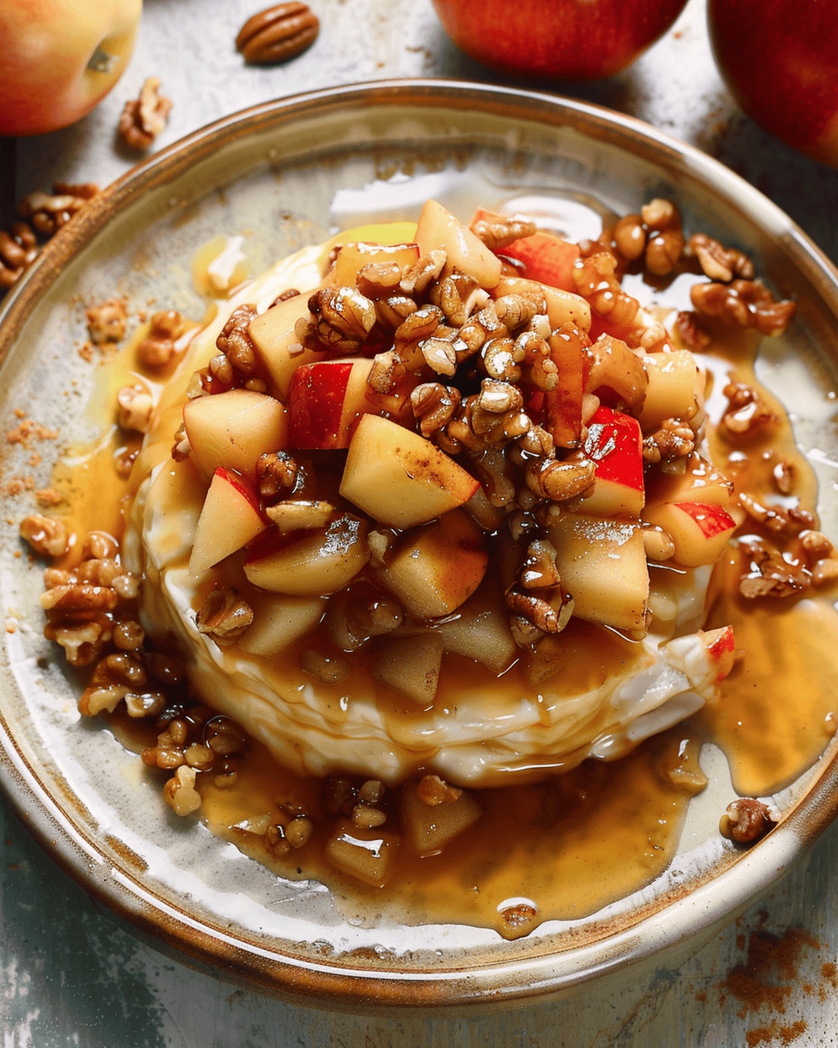 Elegant Baked Brie with Apples Recipe