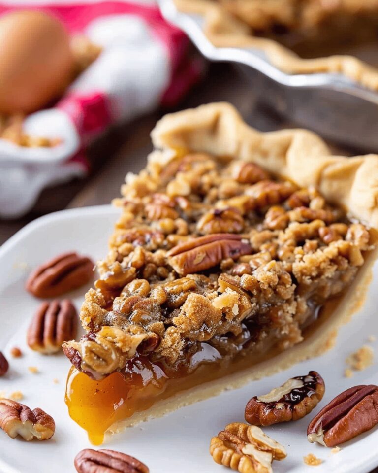 Sinful Brown Butter Pecan Pie with Streusel Recipe