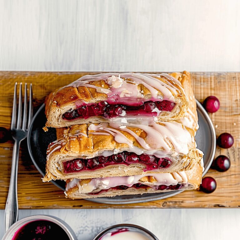 Cherry Danish with Sweet Cream Cheese Recipe