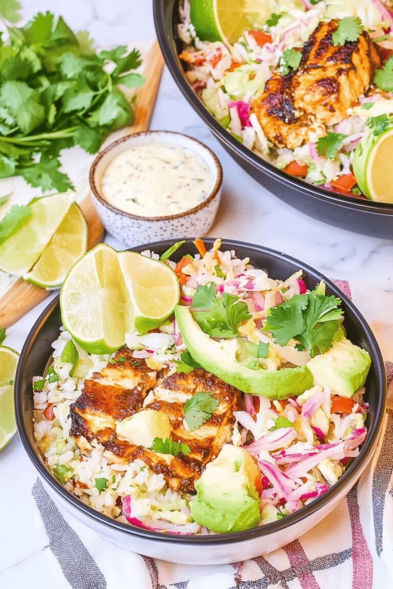 Low Carb Fish Taco Bowls Recipe
