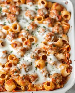 Easy Meatball Pasta Bake Recipe
