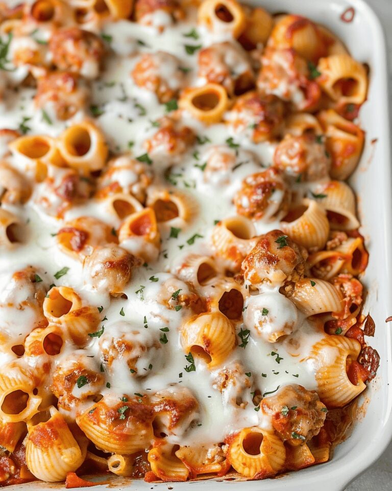 Easy Meatball Pasta Bake Recipe