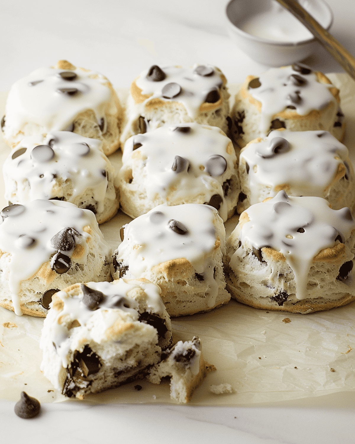 Cream Cheese Chocolate Chip Biscuits Recipe