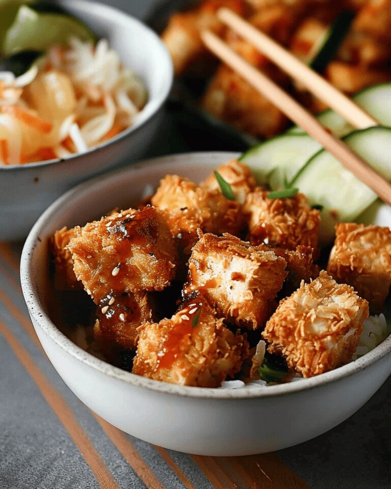 Coconut Crusted Tofu with Sweet Chili Sauce Recipe