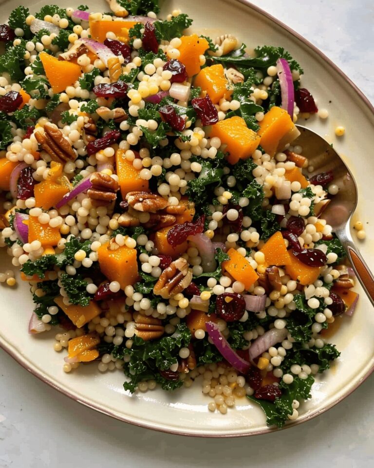 Vibrant Autumn Pearl Couscous Salad Recipe