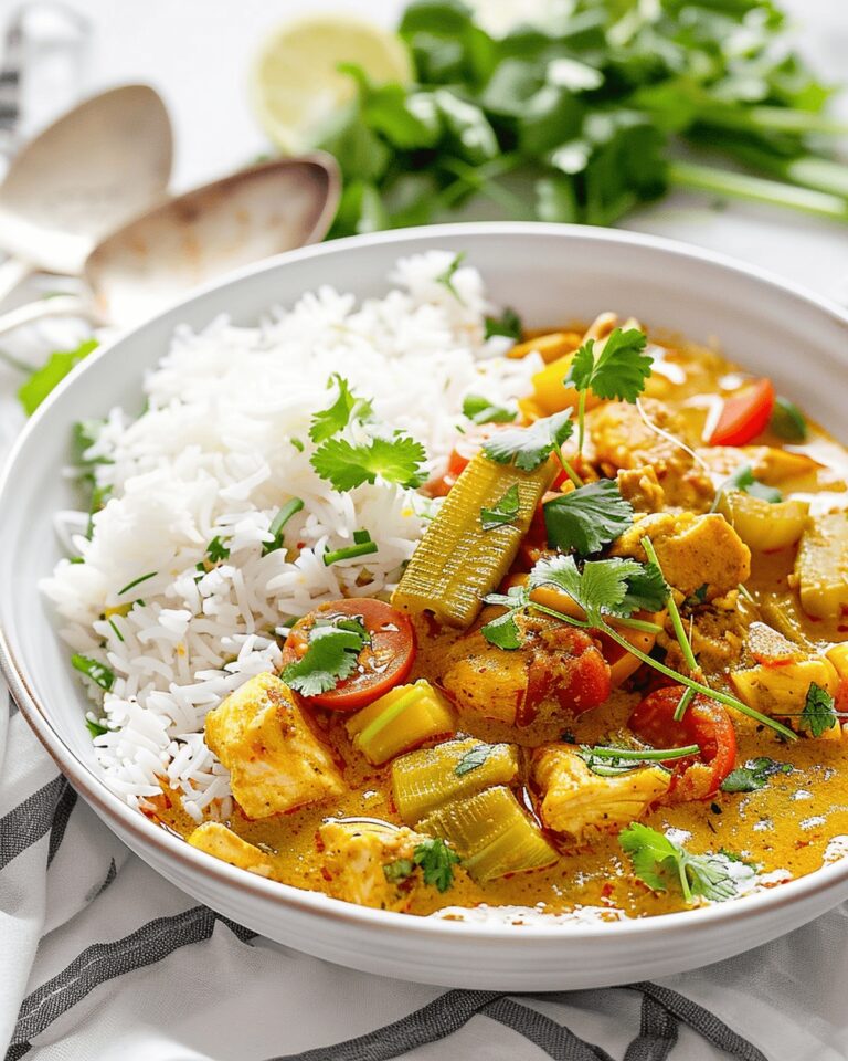 Creamy Vadouvan Chicken Curry with Smoked Basmati Rice Recipe