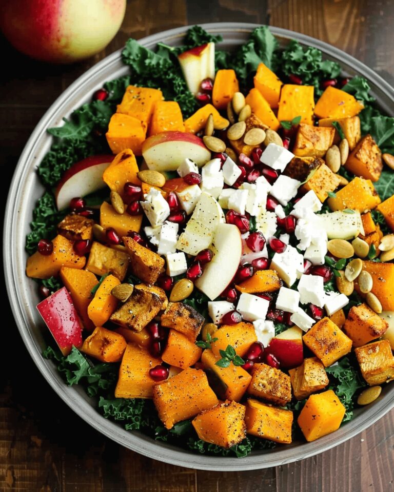 Seasonal Harvest Salad with Butternut Squash and Apple Recipe