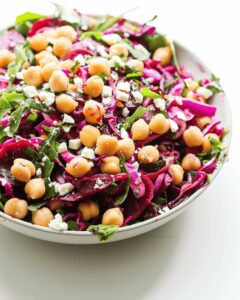 Mediterranean Beets, Cabbage, and Chickpea Salad Recipe