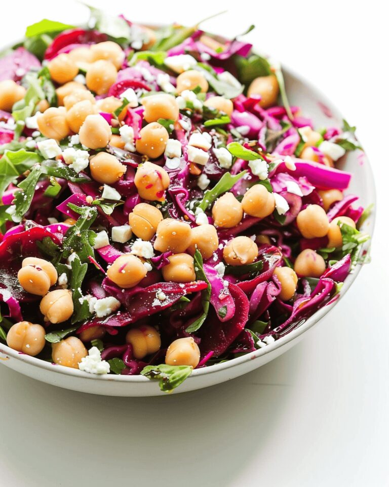 Mediterranean Beets, Cabbage, and Chickpea Salad Recipe
