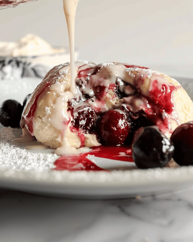 Cherry Cinnamon Rolls with Homemade Filling Recipe