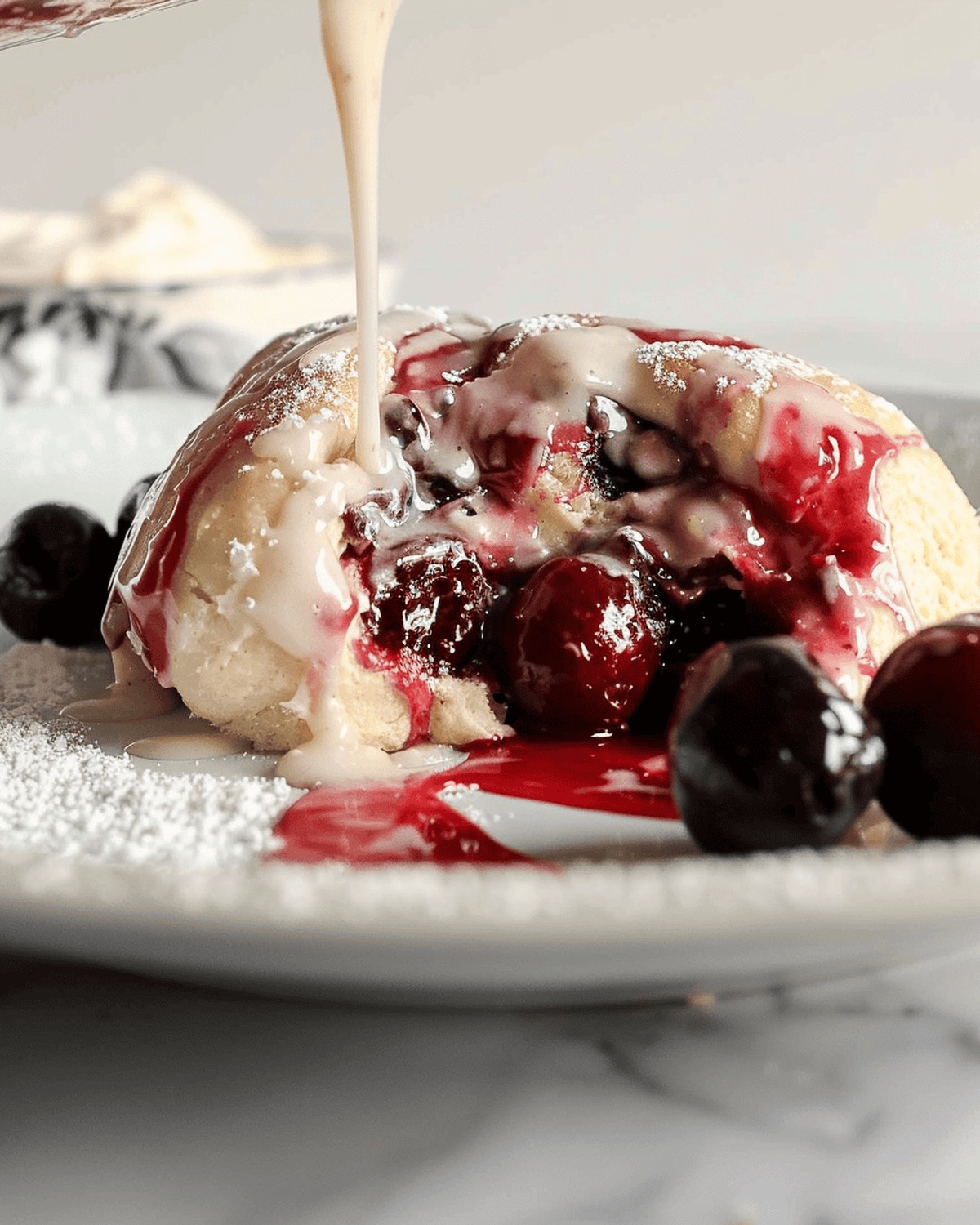 Cherry Cinnamon Rolls with Homemade Filling Recipe