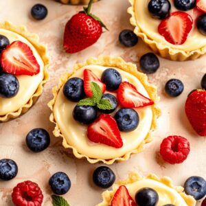 Mini Fruit Tarts with Pastry Cream Recipe