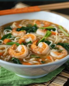 Comforting Rice Noodle Soup with Shrimp Recipe