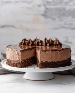 Triple Chocolate Mousse Cake Recipe